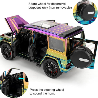 Benz G63 Pull Back Alloy Car Model Toy Car with Sound and Light Effects High Performance Model Toy Vehicle Gift for Boys and Girls Aged 3+ Years