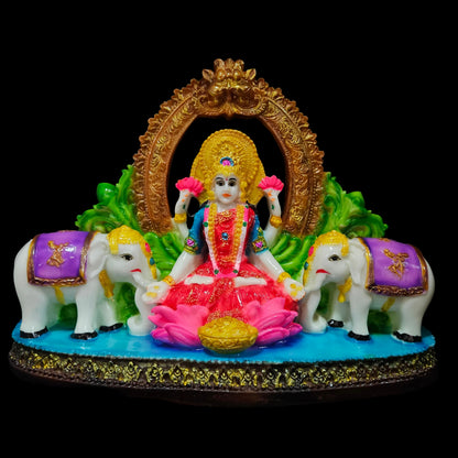 Goddess Lakshmi Idol Sculpture laxmi murti Diwali Gift Pooja mandir Decor Hindu god Statue Indian showpiece Goddess of Wealth Indian Handicraft Home Decor Religious Statue