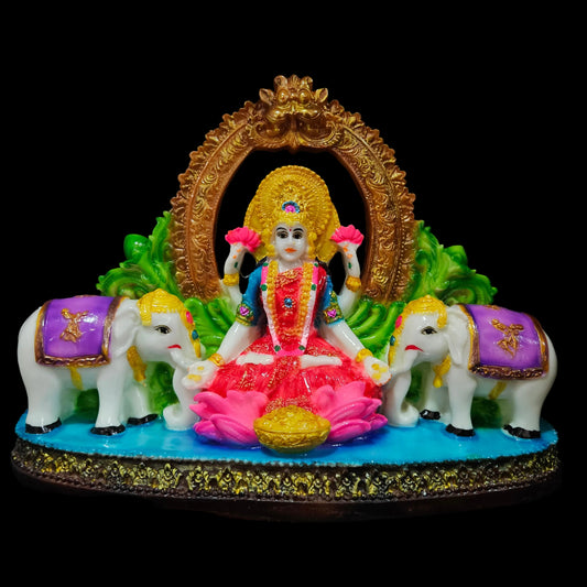 Goddess Lakshmi Idol Sculpture laxmi murti Diwali Gift Pooja mandir Decor Hindu god Statue Indian showpiece Goddess of Wealth Indian Handicraft Home Decor Religious Statue