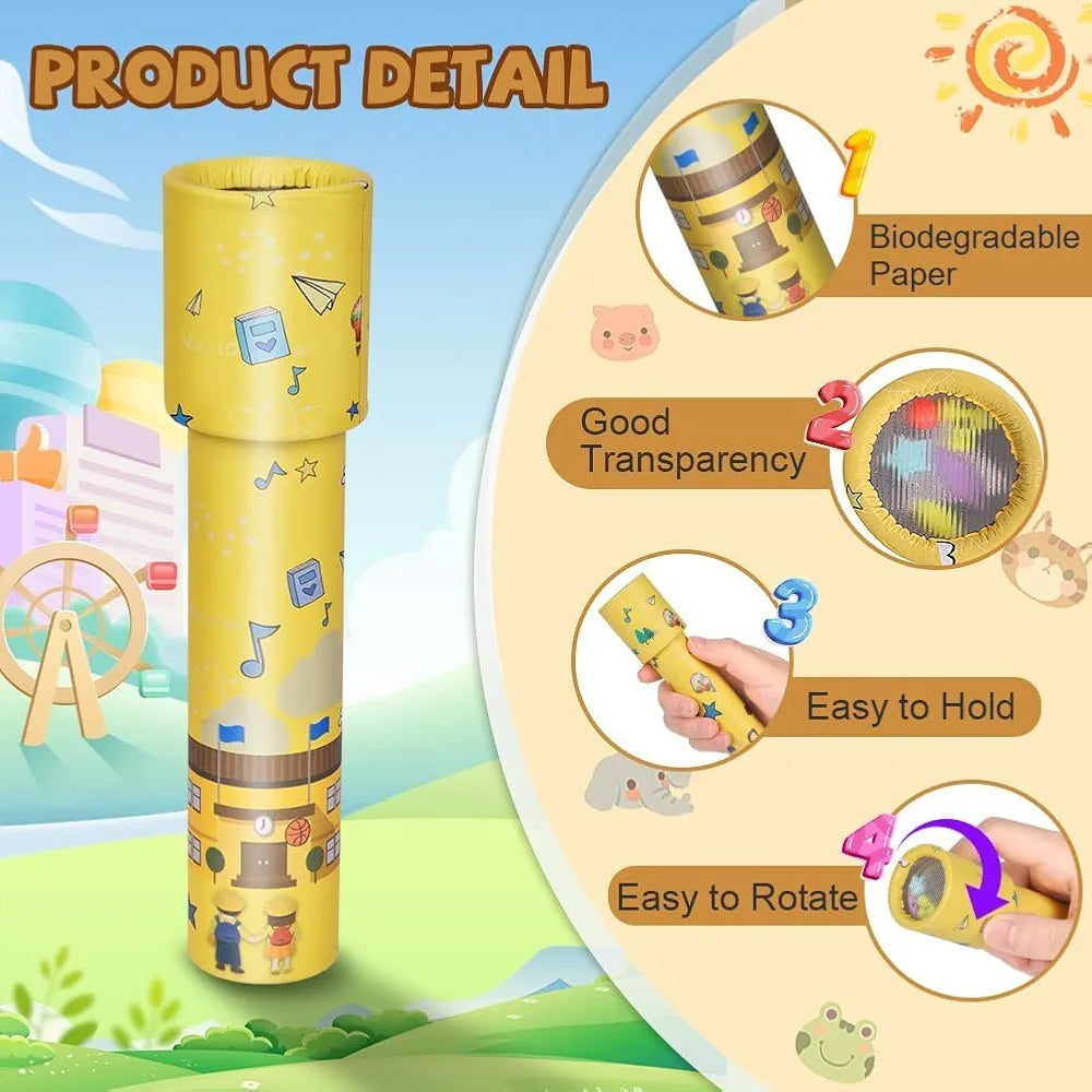 Classic Kaleidoscopes Toy, Educational Toys for Party Fun Magic Science Toy,Kids Birthday Mini Kaleidoscope Kit for School Classroom Prizes