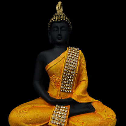 Handcrafted Meditating Samadhi Buddha Sitting Decorative Showpiece