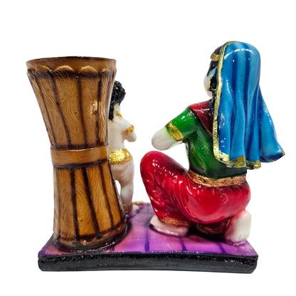 Yashoda Krishna Idol Unique Home Decor Gift Idols for Living Room, Kitchen Wife & Mother Gifts Figurines for Blessings