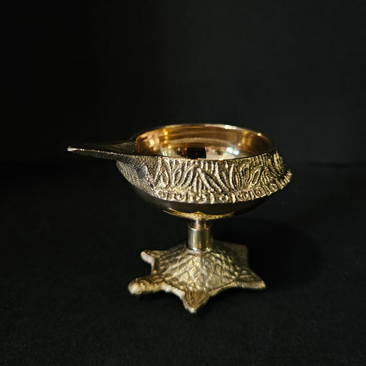 Brass Diya/Lamp/Akhand Diya/Kuber deep for Mandir, Pooja Room, Living Room, Decorative Item for Home Decor