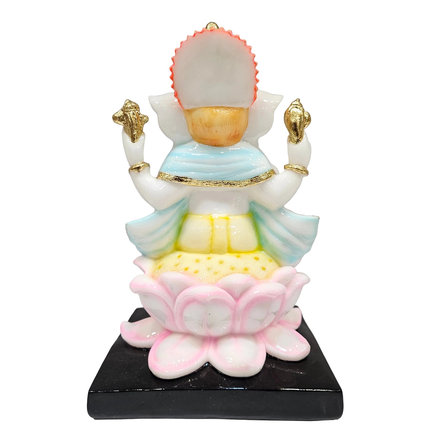 Handcrafted Marble Dust Ganesh Statue – God Idol with Intricate Detailing, Perfect for Home Décor