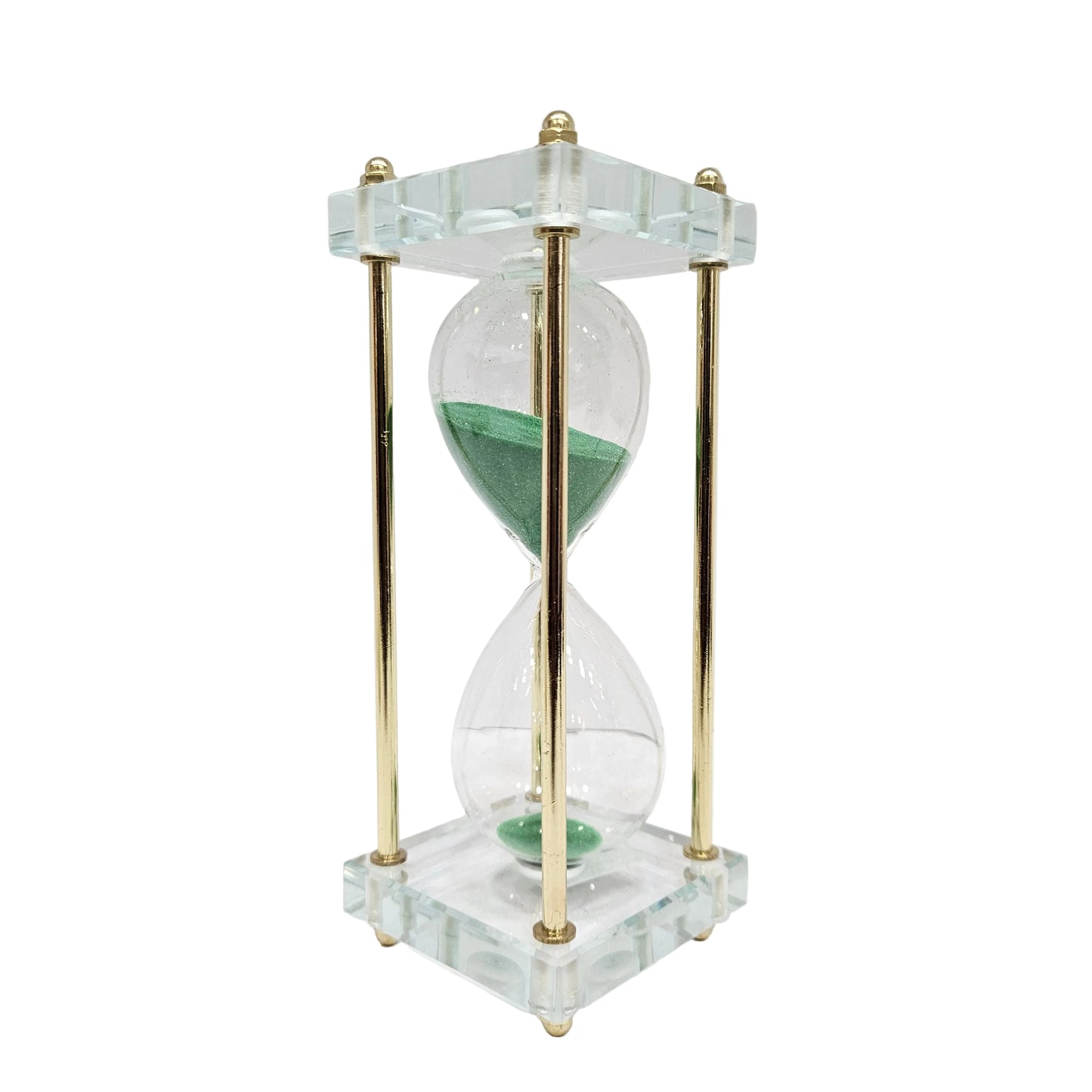Solid Maritime Nautical Sand Timer Decorative Unique Look Sand Watch with Green Sand Best for Home and Office Decor