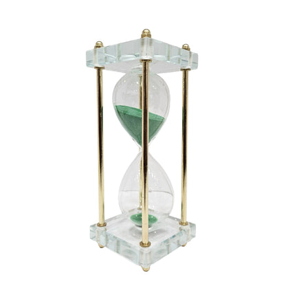 Solid Maritime Nautical Sand Timer Decorative Unique Look Sand Watch with Green Sand Best for Home and Office Decor