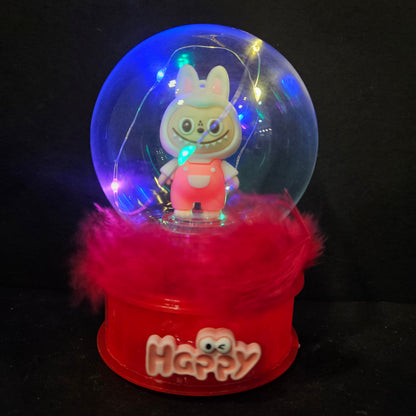 Labubu best wishes lighting in a Globe perfect for couple gifting