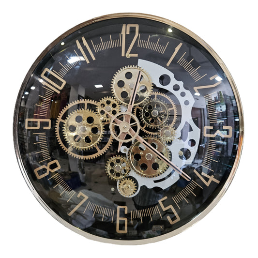 Antiqe Royal Vintage Rustic Moving Gearing Steampunk Wall Clocks for Living Room