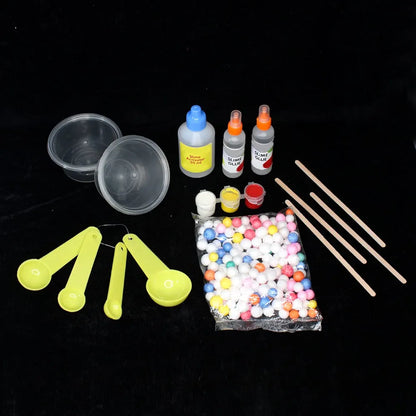 Colorful Cotton Crystal Cloud Fluffy Slime Kit for Kids Boys and Girls
