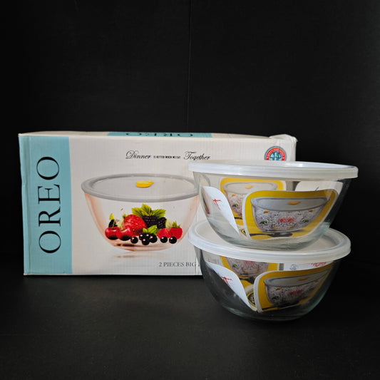 Oreo 2 piece big bowl with Airtight Lid Storage container for multi purpose usage