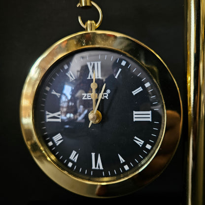 Handmade Antique Table Clock Desk Clock Watches with Square Base Nautical Style Home & Office Decor Wedding Gift