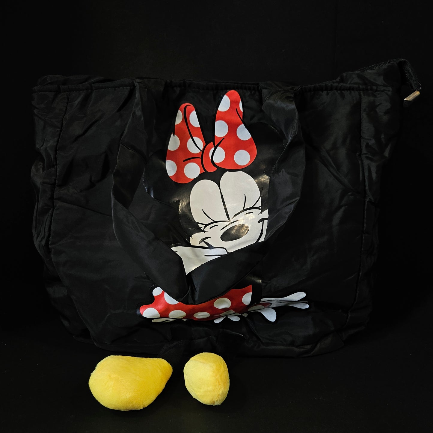 Minnie cartoon character themed tote bag for women