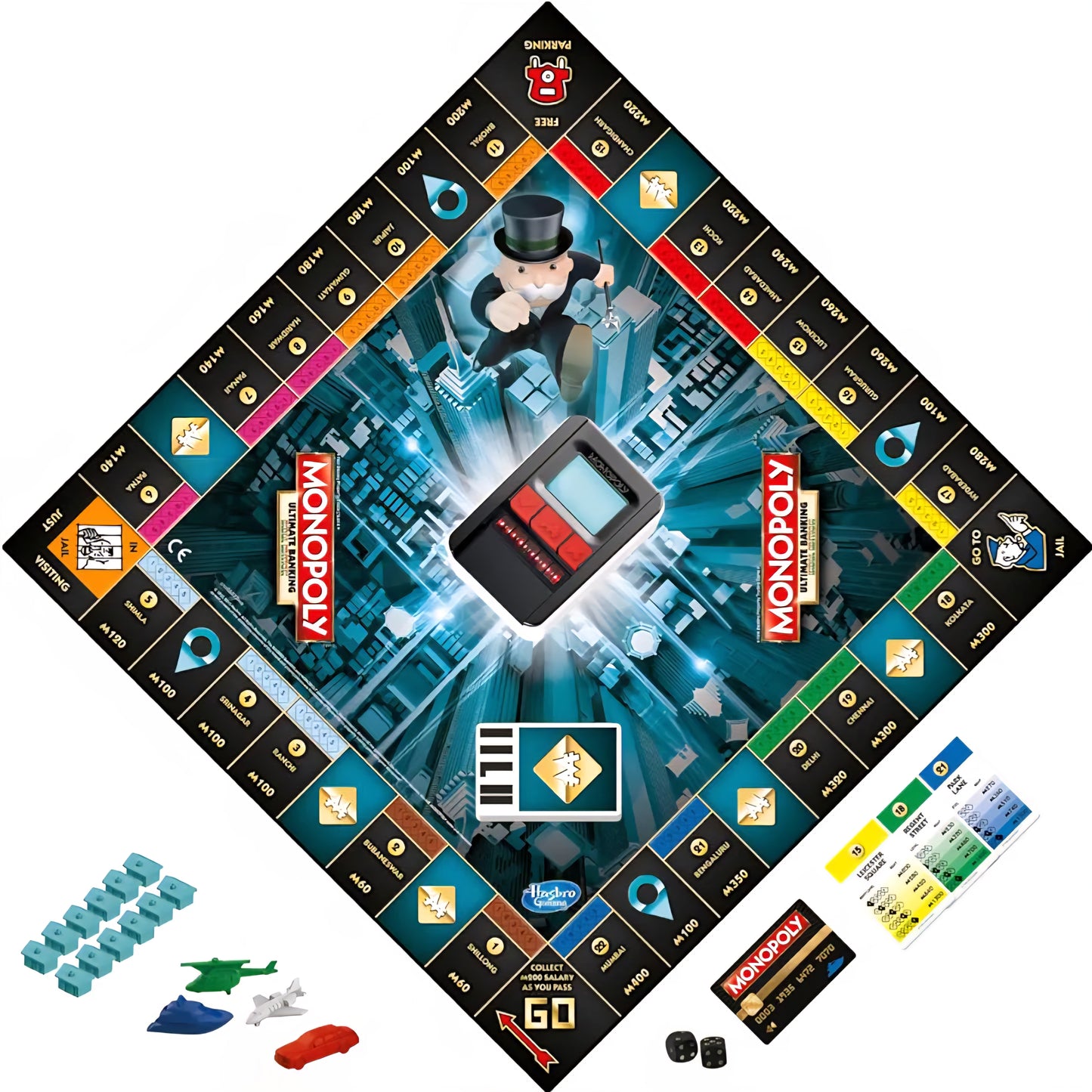 Monopoly Ultimate Banking Edition Board Game, Includes Electronic Banking Unit, Fun Christmas Board Game for Families and Kids, Strategy Game for Kids Ages 8+, Best Birthday Gift