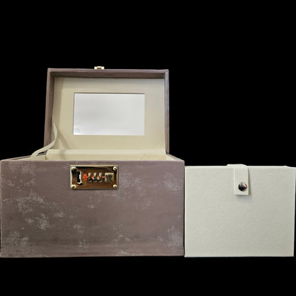 Jewellery Box For Women,Portable Travel Jewellery Organiser Box Small Jewellery Box Organiser For Ring,Earrings & Bracelet with number locking