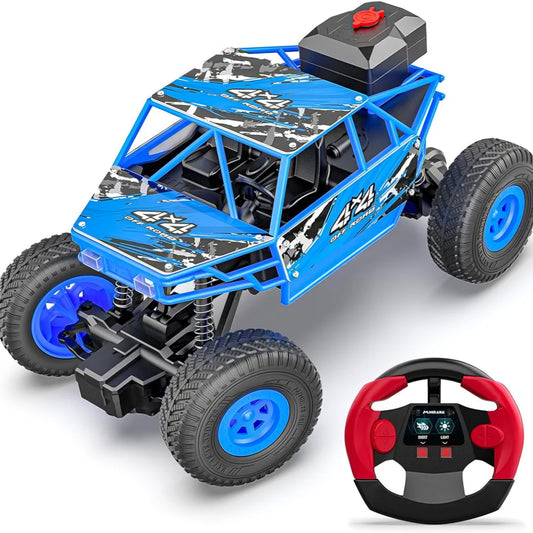 Duster Smoke 2WD Rock Crawler | Type-C USB Rechargeable Offroad Monster Truck | High Speed ATV RC Car | Remote Control Outdoor Toys for Kids