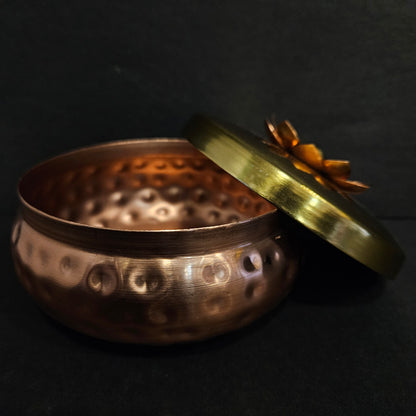 Copper Plating Dry Fruit Container Decorative Serving Bowl