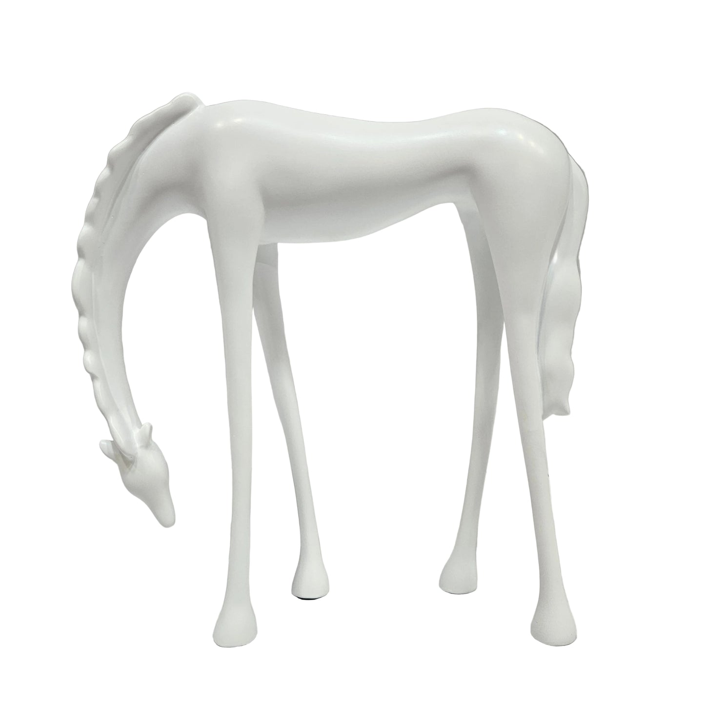Decorative Showpiece "Giraffe" Figurine for the interior, stylish tabletop figurine (white)