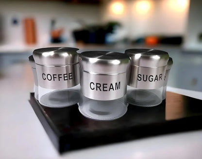 Kitchen Storage Containers ,Airtight Glass Canisters with Lids ,Canisters Jars,Ubha Dabba,Storage Coffee, Sugar, Flour, & Pantry Store,Modern Design for Home & Kitchen