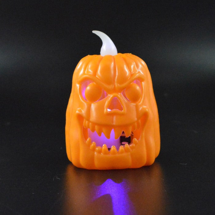 Angry pumpkin light Halloween decor