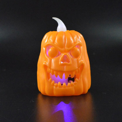 Angry pumpkin light Halloween decor