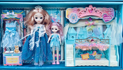 Tiara pretty girl mom and baby doll set.