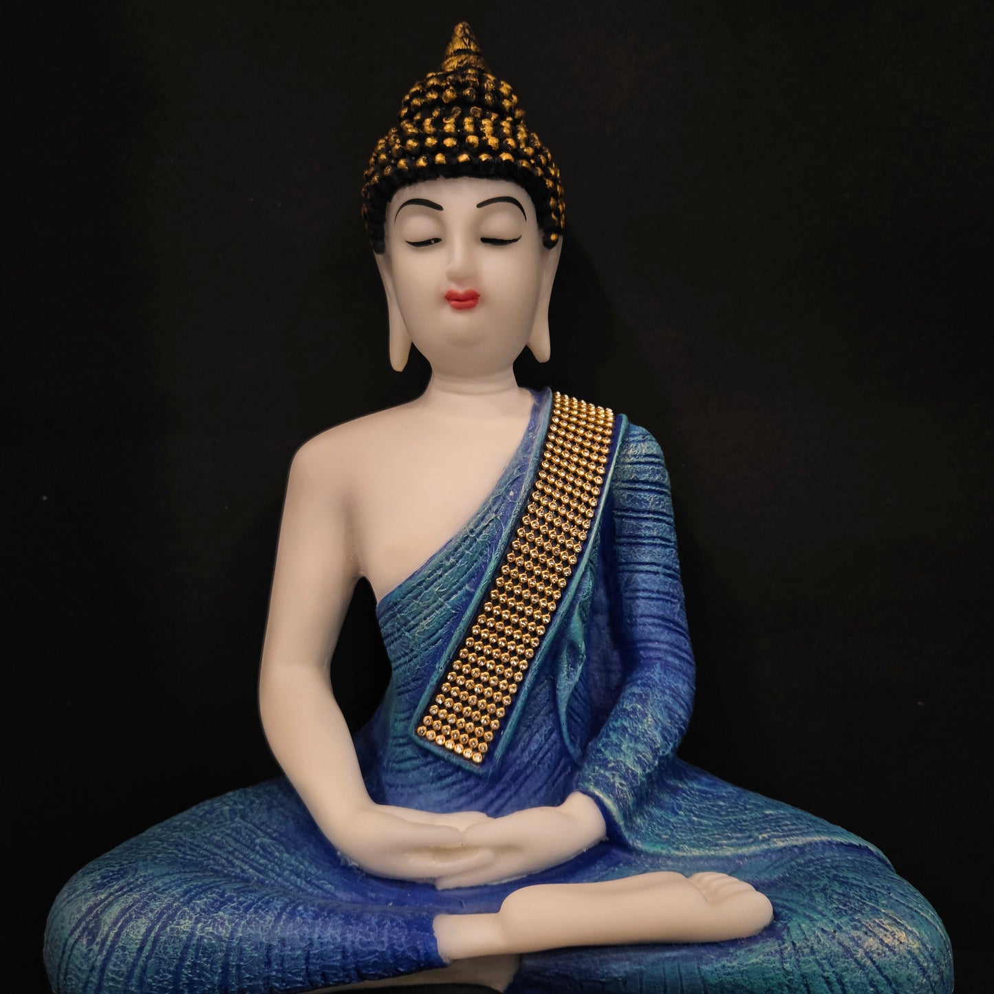 Lord Buddha with attractive stones designe sitting for home & Pooja room decor