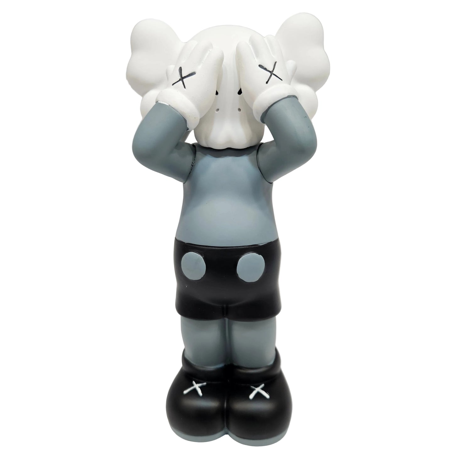 Designer Art Toy Figurine, Grey and Black, Cloud Head Design Showpiece