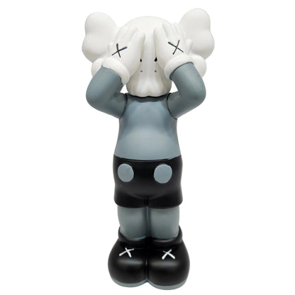Designer Art Toy Figurine, Grey and Black, Cloud Head Design Showpiece