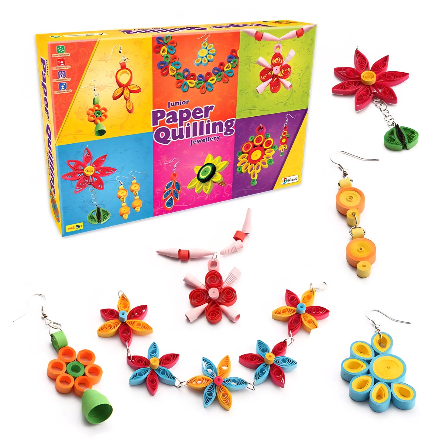 Paper Quilling Jewellery Jr Art and Craft for Kids & Girls 5 Years and Above