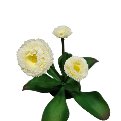 Artificial straw Flowers banquet in vase for home & Office decoration