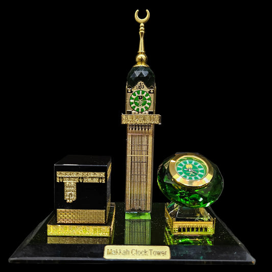 Muslim Model Miniature Makka Clock Tower Car Islamic Building Model Statue 1 Piece Muslim Crafts Model