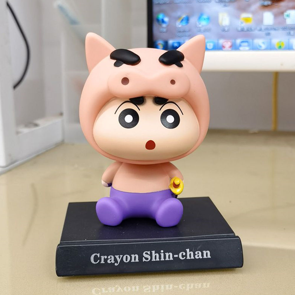 Shinchan Pig Suit Bobblehead Showpiece Figurine
