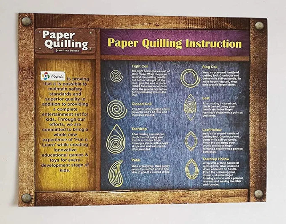 Paper Quilling Kit for Kids Paper Quilling Jewellery Deluxe