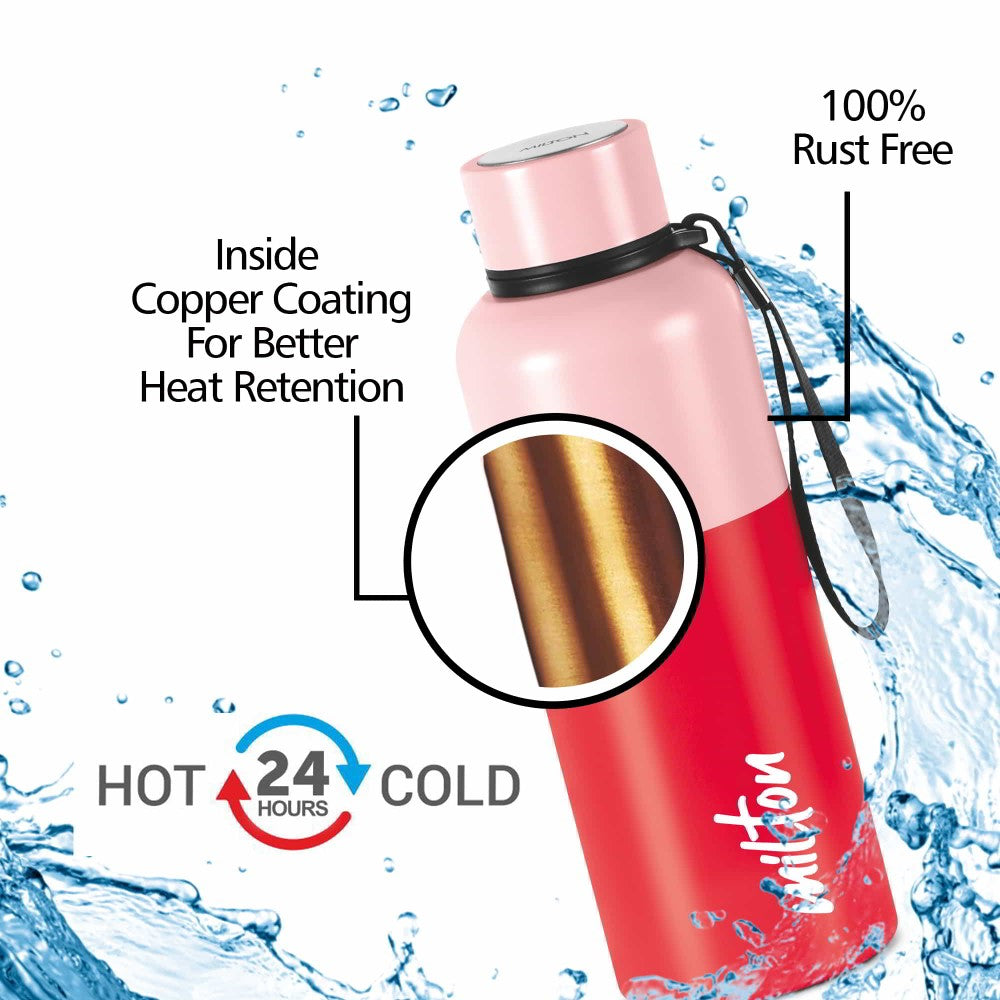 Milton Ancy Thermosteel Water Bottle Double walled & vacuum insulated technology(1.05L)