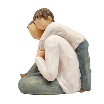 Willow Tree That's My Dad, My Favorite time is time with You, Shows Loving and Playful Relationship Between Father and Son, or Grandfather and Grandson or Brothers, Sculpted Hand-Painted Figure