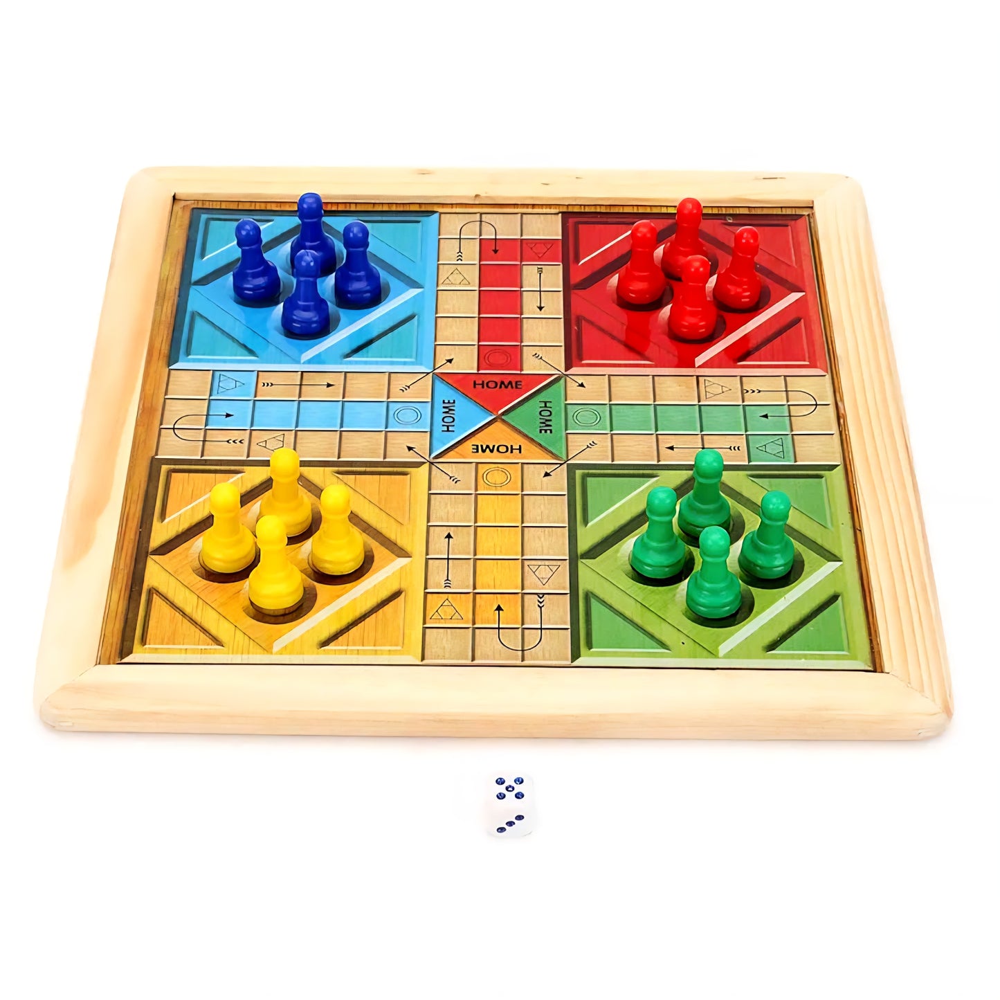 Ratna's Strategy Game Magnetic Wooden Art Chess and Ludo for Kids to Develop Their Logical Thinking and Strategy Building