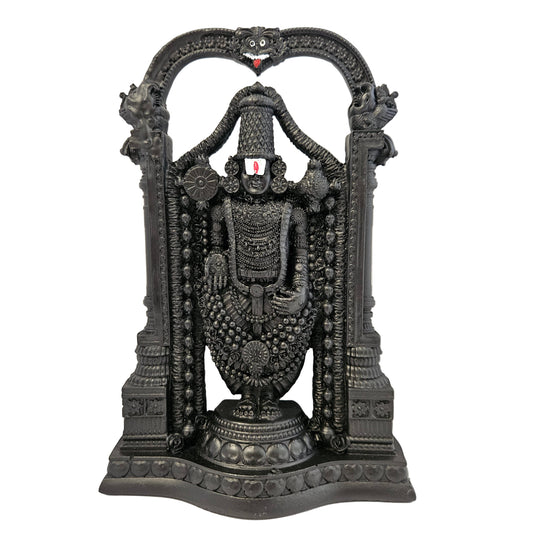 Sri Venkateswara Swamy Tirupati Balaji Idol Balaji Statue tirupati Temple Decor Tirupati Balaji Statue(Black)