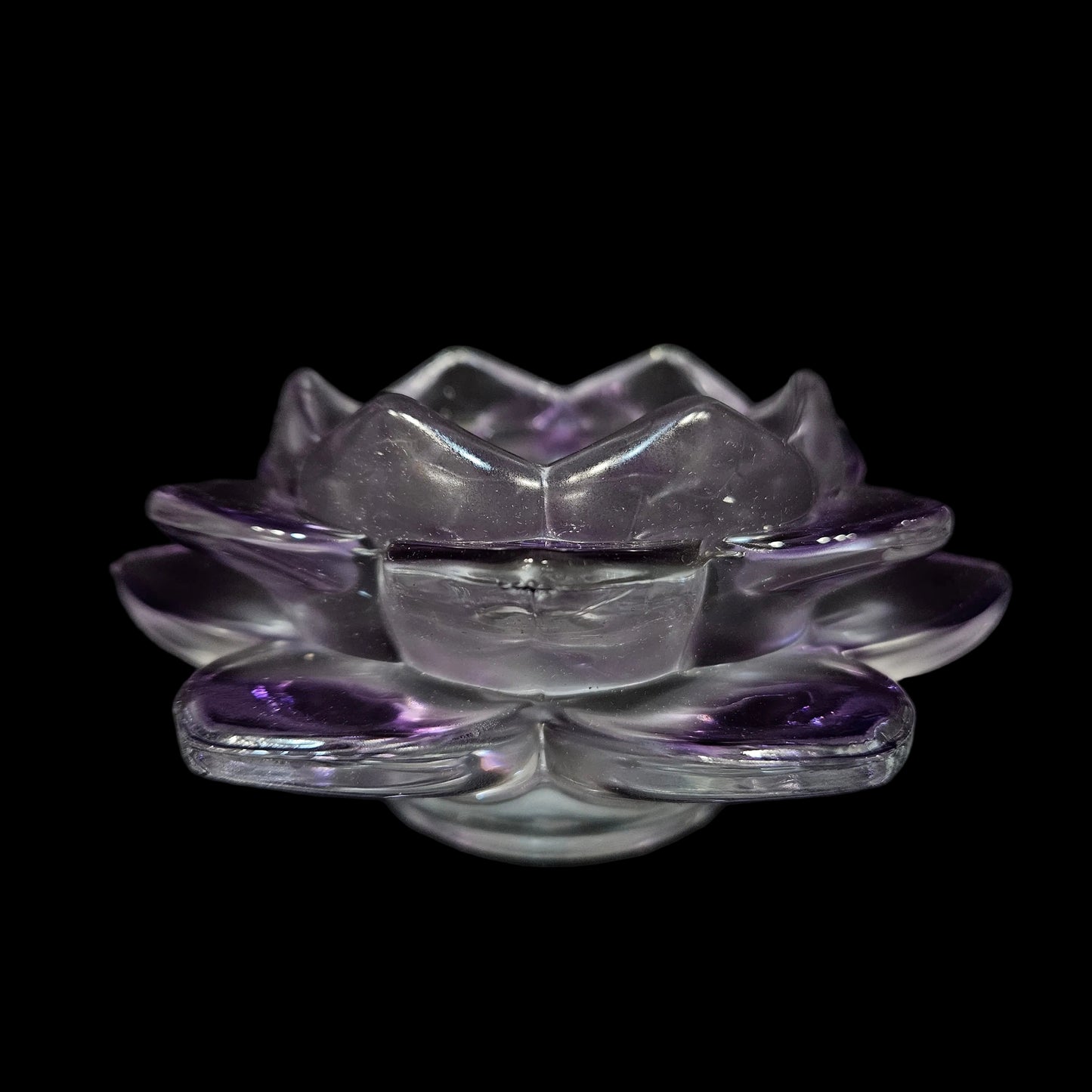 Crystal Glass Lotus Candle Holders Home Decor Items Feng Shui Items for Home