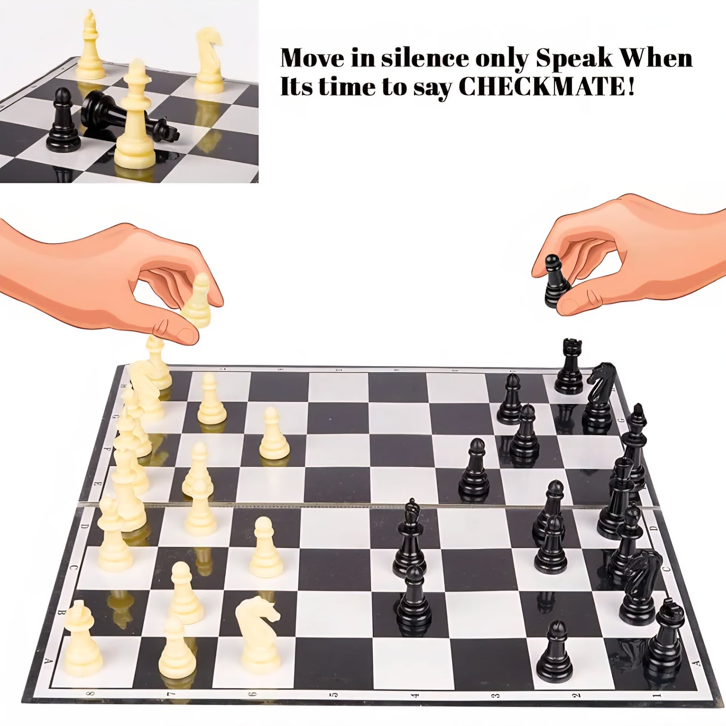 RATNA'S Strategy Game Junior Kings Premium Chess Board Set for Kids with Logical and Strong Mind to Enhance Their Logical Thinking and Concentration