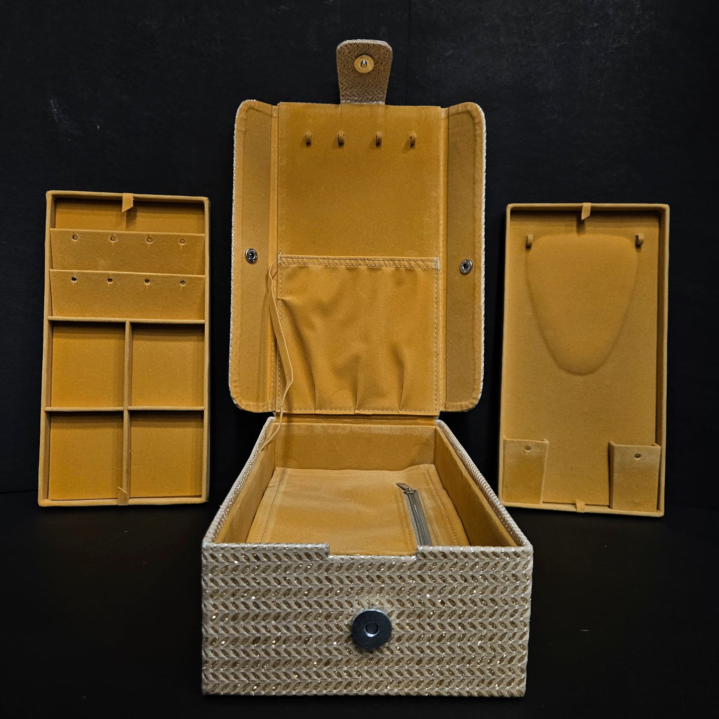 Jewellery Box 2 Tray Jewellery Storage Box Vanity Box for women and Wedding gifting purpose