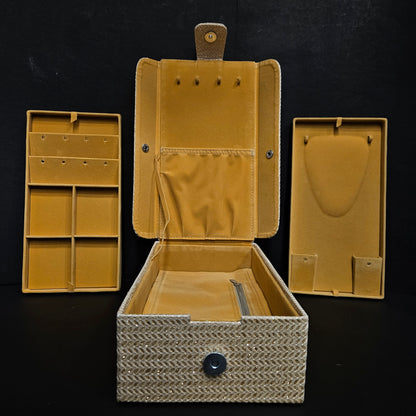Jewellery Box 2 Tray Jewellery Storage Box Vanity Box for women and Wedding gifting purpose