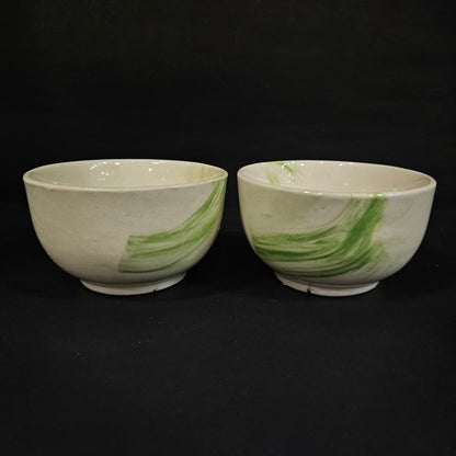 Kanch crackle crumb 2 pieces serving bowl set for Return gifting purpose