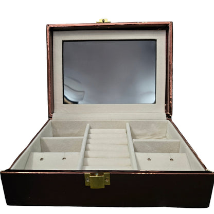 Jewellery Box For Women,Portable Travel Jewellery Organiser Box Small Jewellery Box Organiser For Ring,Earrings & Bracelet