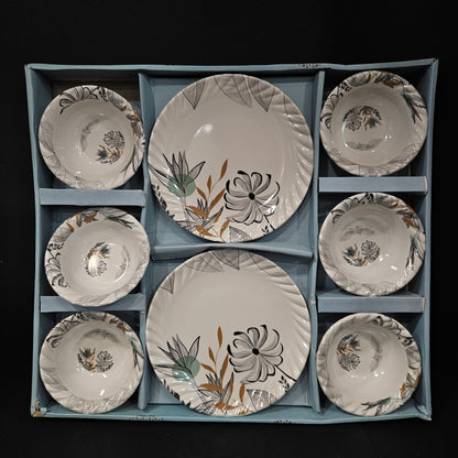 Melamine Tableware snack time Exclusive 6 piece cups & 2 designer snack platters