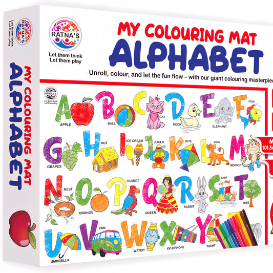 Ratnas My Colouring Mat Alphabet. Colour and wipe mat for kids