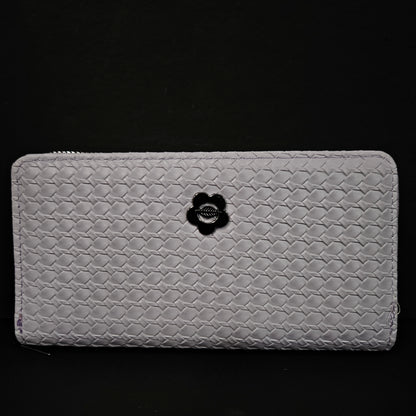 Leather Thin Slim Wallets for Women with Zipper