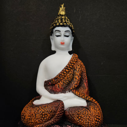 Polyresin Sitting Buddha Idol Handcrafted Statue Showpiece for HomeDecor,Living Room Decoration Gift Items