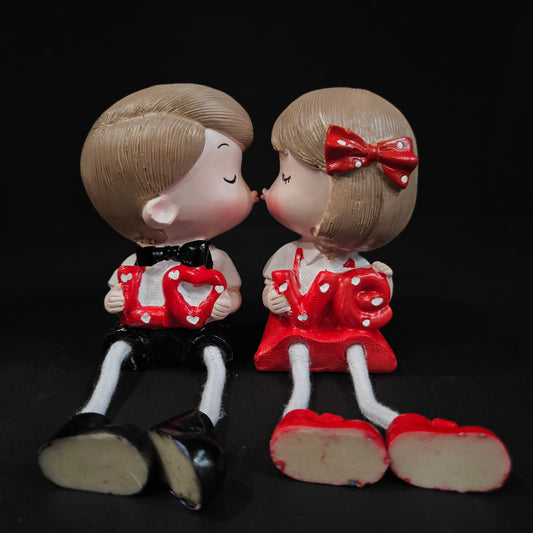 Cartoon Resin Outseam 2pieces set Hanging Feet Doll Home Wall Decoration