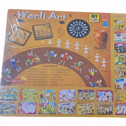 Warli Art - Ancient Indian Tribal Art kit Indian Art Forms Art and craft DIY Kit
