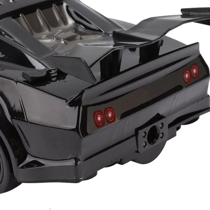 RC Drift Car, RC Racing Car Shatterproof 2.4GHz 1/16 Black 500mAh Battery with Plastic Bottle for smoke